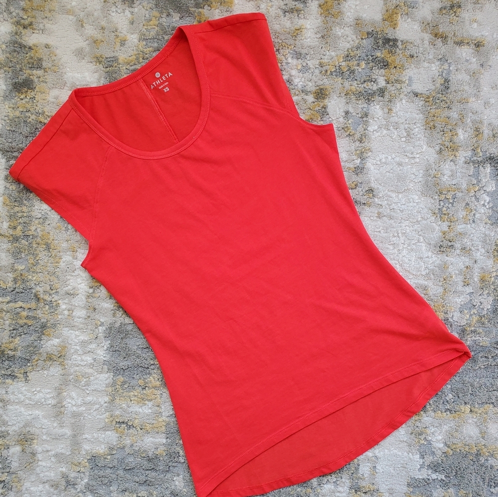 Athleta Tinsley Tee in Coral Sunset